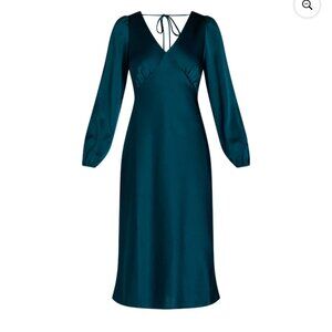 Elegant Teal Midi Dress